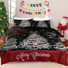 3-piece Christmas Tree Printed Coreless Bedding Set, Soft and Comfortable, Suitable for Various Sizes of Dormitory Bedrooms