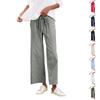 Women'S Sports Fitness Pants Casual Loose Elastic Jogging Pants Straight Wide Leg Pants Casual Pants Yoga Pants