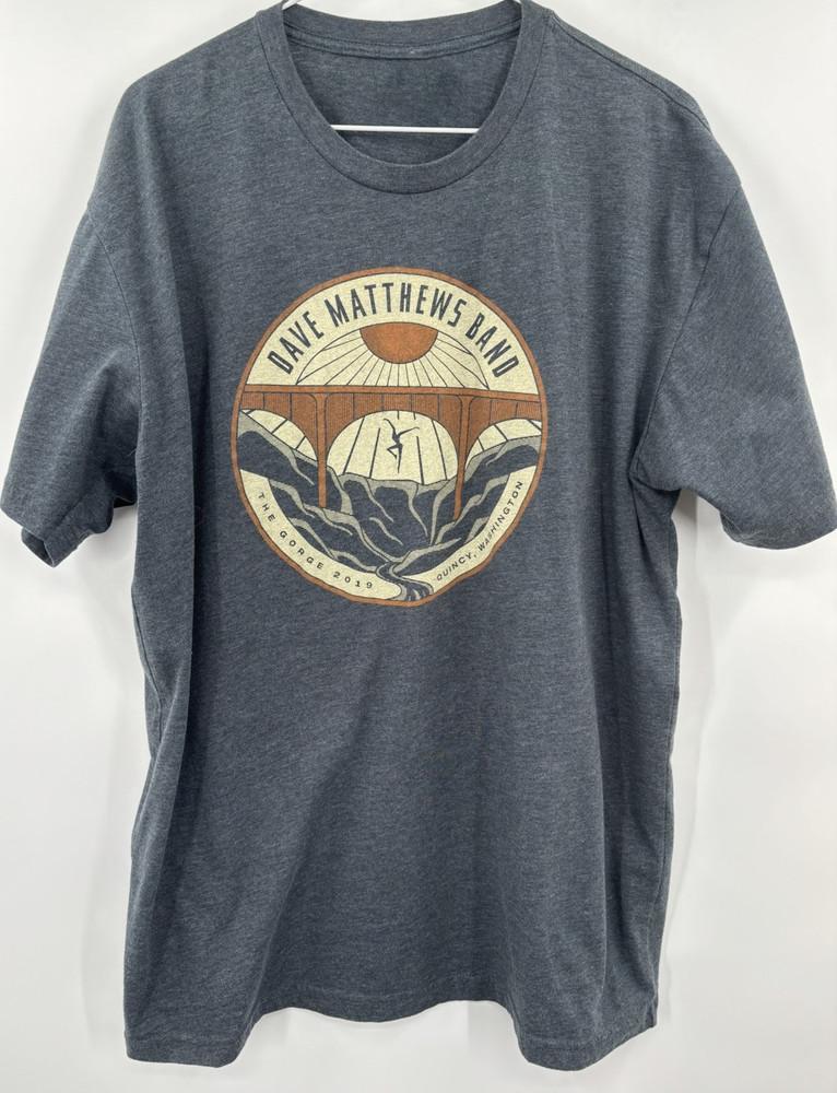 Dave Matthews Concert The Gorge Dark Heather T-Shirt Tops Tee All Size