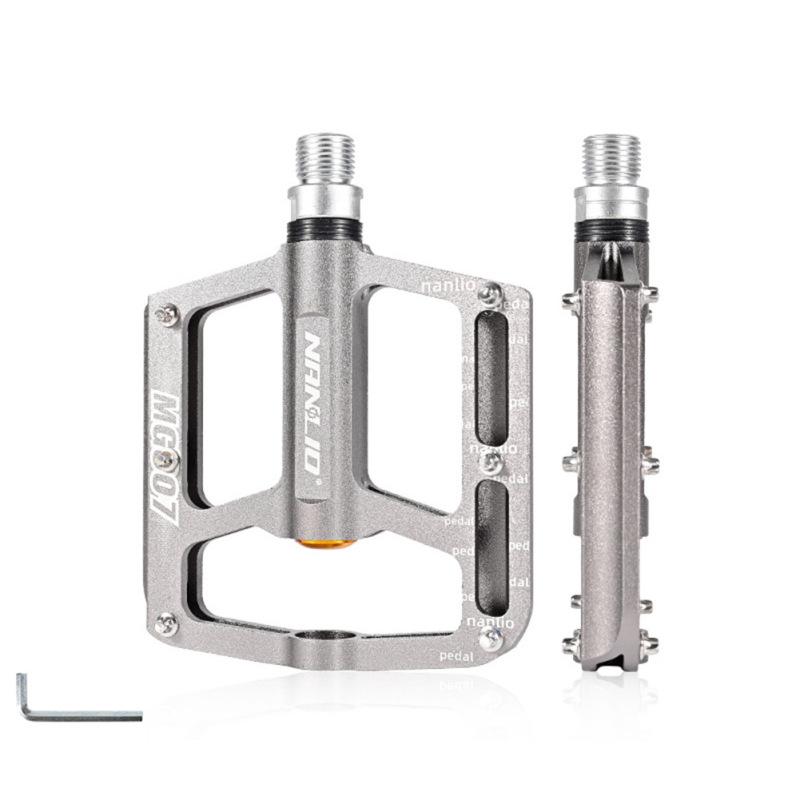 1 пара велосипедных педалей, сверхлегкий алюминиевый сплав, нескользящий стальной подшипник, стильный горный дорожный велосипед