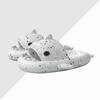 Модные Comwarm Милые тапочки-акулы для женщин и мужчин Новые модные тапочки для дома на толстой подошве Акула Пляжные сандалии Нескользящие шлепанцы для ванной