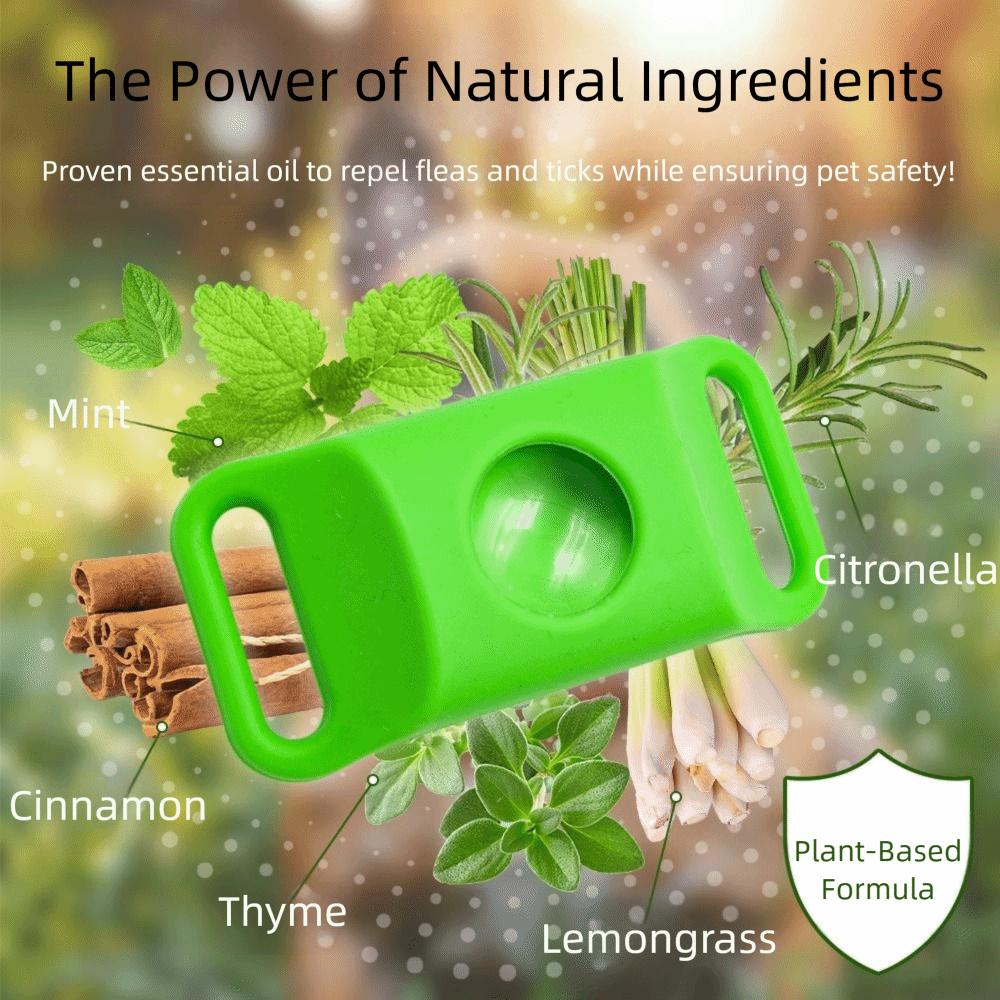 Силиконовый репеллент от насекомых для домашних животных, водонепроницаемый, без запаха, ошейник от блох для собак с запасным блоком, товары для животных