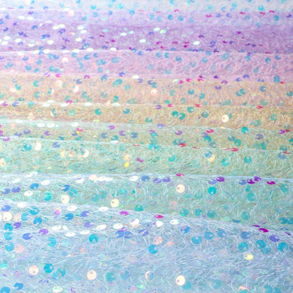 Extended Iridescent Sequin Table Runner Glitter Table Cover INS Style Table Cloth Wedding