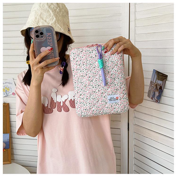 Новая стильная женская сумка для ноутбука и iPad - 11/13/15 дюймов, свежий цветочный дизайн