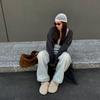 Solid Color Hollowed Out Knitted Hat Elegant Bohemian Style Beanies Cute Crochet Hat  Outdoor