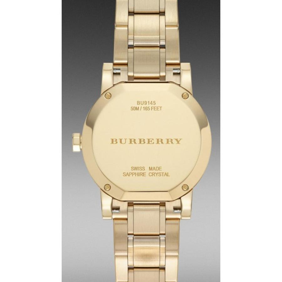 Burberry Женские часы City с золотым циферблатом и золотым стальным ремешком BU9145