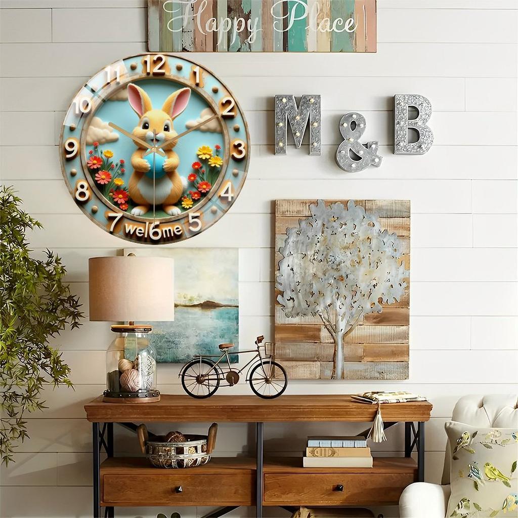 12 Inch Round Wall Clock Sure to Receive Compliments and Admiration from Guests