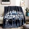 Dallas Cowboys Theme Personalized Outdoor Flannel Blankets Soft And Suitable For All Seasons Perfect For Sofas Beds And Camping