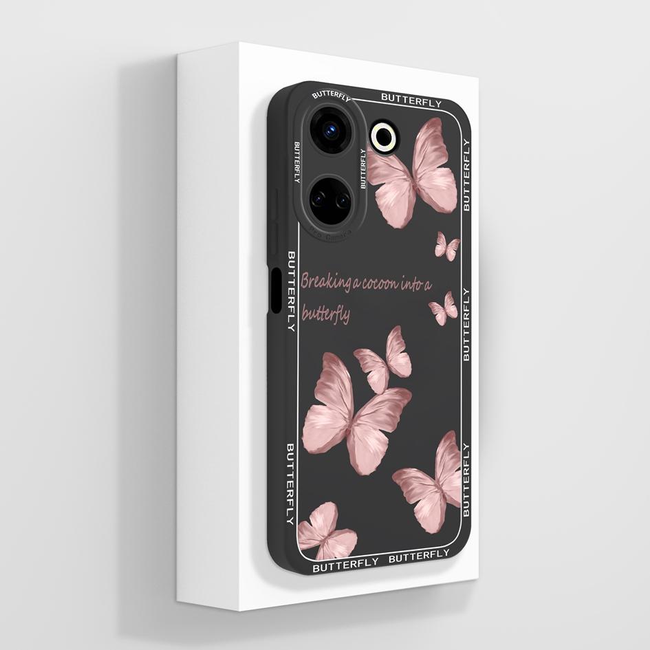 Для Tecno Camon 20 Pro 4G 5G чехол для телефона задняя крышка защитная пленка для экрана противоударные матовые квадратные сумки для телефона модный дизайн оболочка авокадо для бамперов Tecno