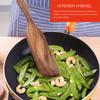 Деревообработчик Длинная ручка Кулинарная лопатка Антипригарная Кухонная лопата Многофункциональная Деревянная кухонная утварь Деревообработчик