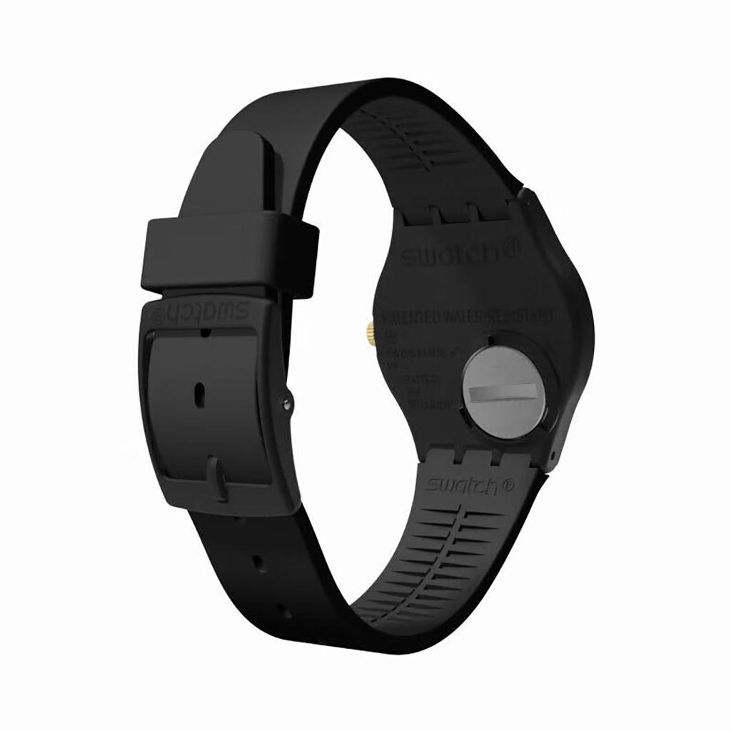 Swatch Унисекс Черные Часы SO28B113 SO28B113