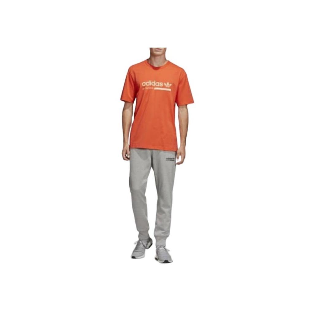 Adidas Мужская футболка с короткими рукавами и принтом трилистника Originals, оранжевая DV1925