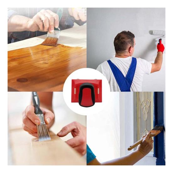 Профессиональный инструмент для обработки кромок краской с эргономичной ручкой для стен и потолков, угловой прецизионный триммер для покраски, аппликатор для покраски прямой кромкой