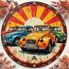 Ретро Автомобиль 2CV Металлическая Настенная Арт-Вывеска Винтажный Декор Peugeot для Кафе Бара