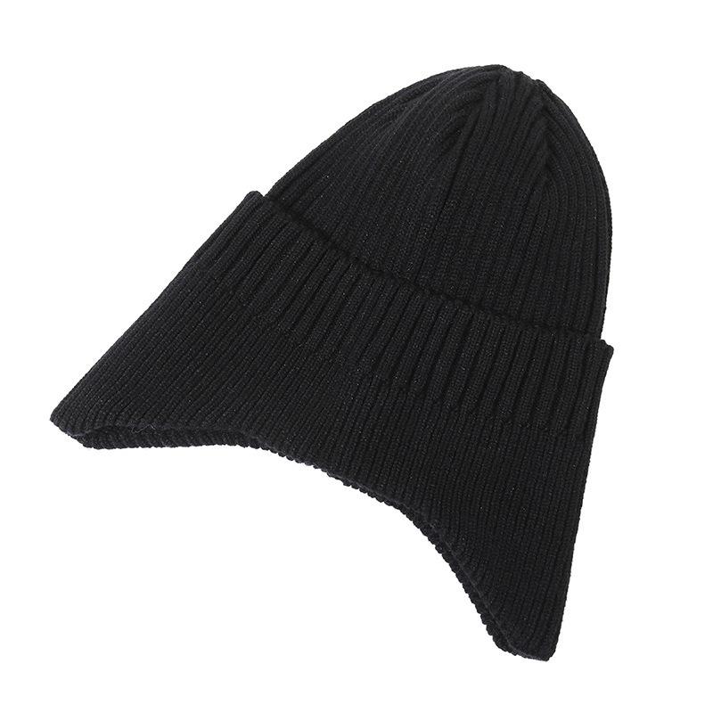 Men's wool hat, ear protection, knitted hat, winter autumn and winter thickened warm outdoor cold cycling cold hat women