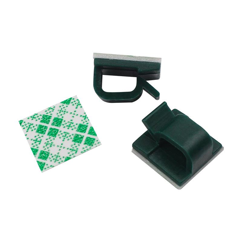 Self-Adhesive Cable Clip Holder - Plastic Wire Mount & Organizer