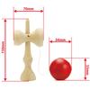 Kids' Size Spin Gear Easy Kendama, Professionally Designed, Lightweight Ball and Large Plate for Easy Loading (Solid Wood, Unpainted)