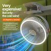 Camping Fan Rechargeable Desktop Portable Air Circulator Wireless Ceiling Electric Fan With LED Light Clip-on Room Home Fan