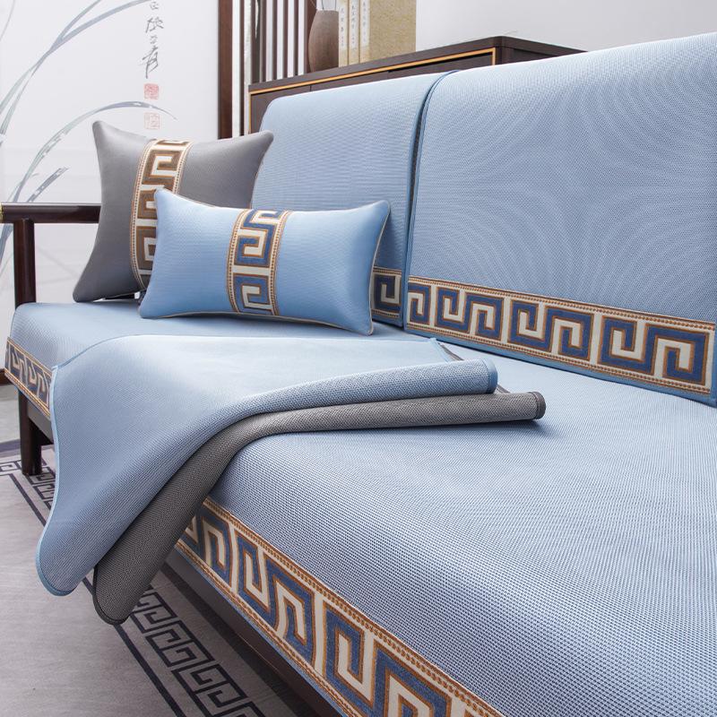 New Chinese Sofa Cushion Non-Slip Sofa Slipcover Four Seasons Universal Solid Wood Sofa Cushion Backrest Cover Towel