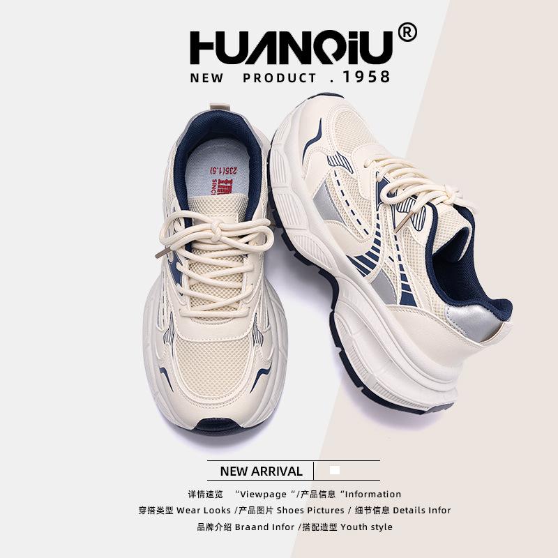 Глобальные высококачественные кроссовки на толстой подошве для женщин ZHQ-XA307 весна новые дышащие студенческие корейская версия спортивной обуви для женщин