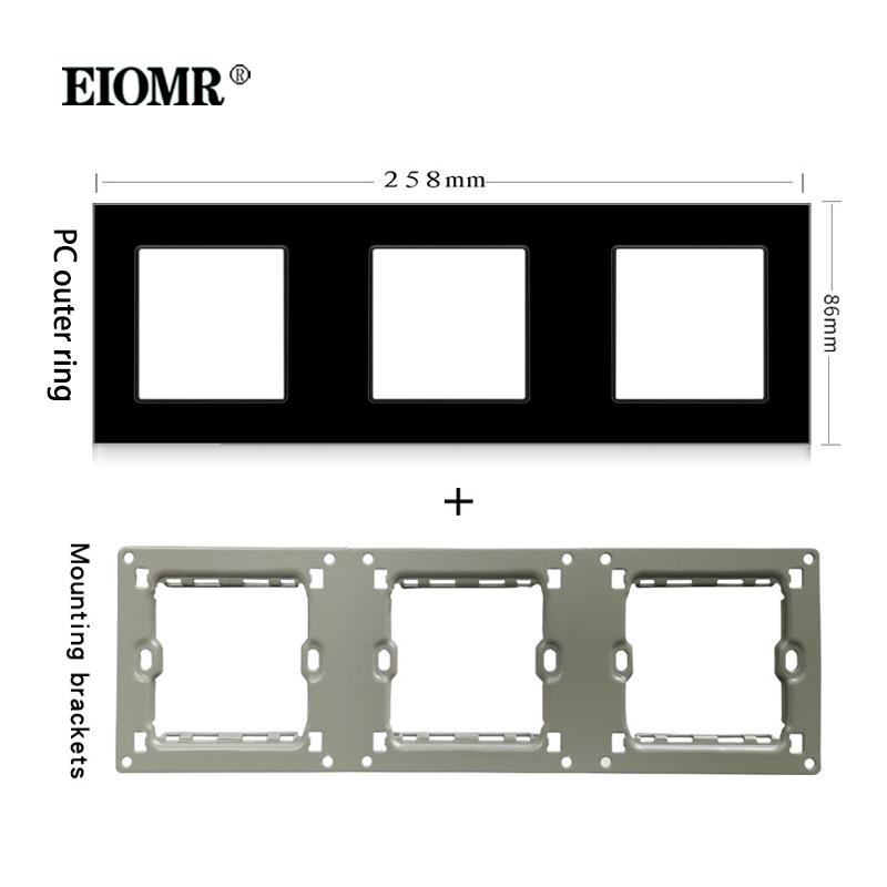 EIOMR A1 Series High-quality Plastic Panels Wall Switch EU French Electrical Outlets USB Type-C TV RJ45 Sensor Switch Module DIY