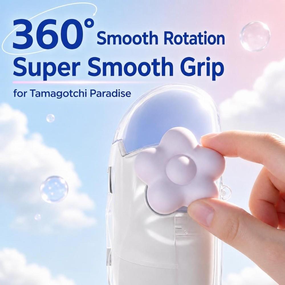 Non-slip Knob Cover Flower Shape Rocker Cap for Tamagotchi Paradise Accessories