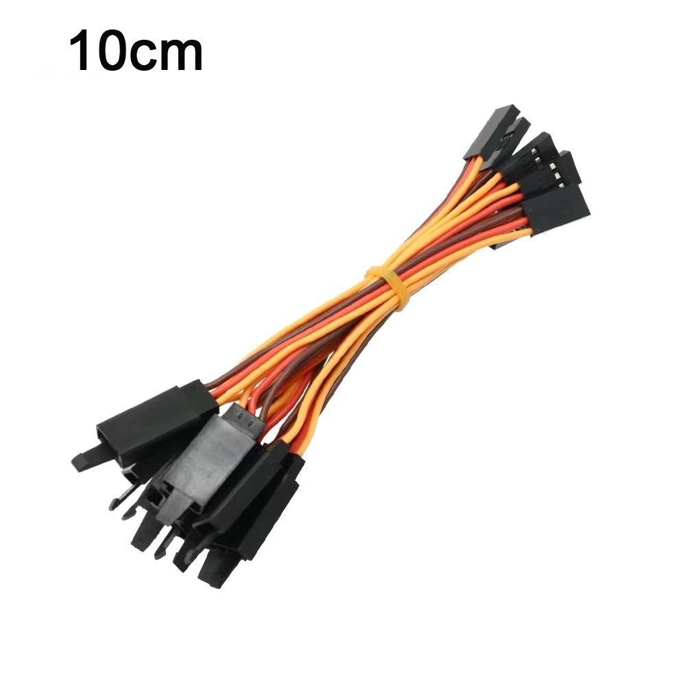 5Pcs Anti-interference Servo Extension Cable Anti-loose Receiver Connection Cable Futaba JR