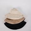 LALA Linen Wide Hat - Black