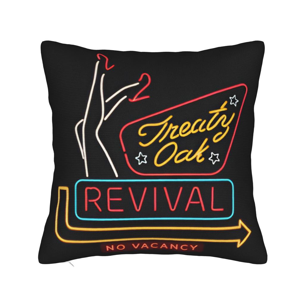 Country Music Band Treaty Oak Revival Pillow Cover Soft Cushion Cover Fashion Pillow Case For Sofa Car Home Decor