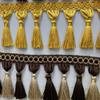Утолщенный подвес для штор с двойным открытием и кисточками