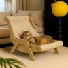 Wear-Resistant Pet Rocking Chair Elevated Cat Sofa Bed Cat Scratcher Cat Hammock Bed  for Cats/Dogs