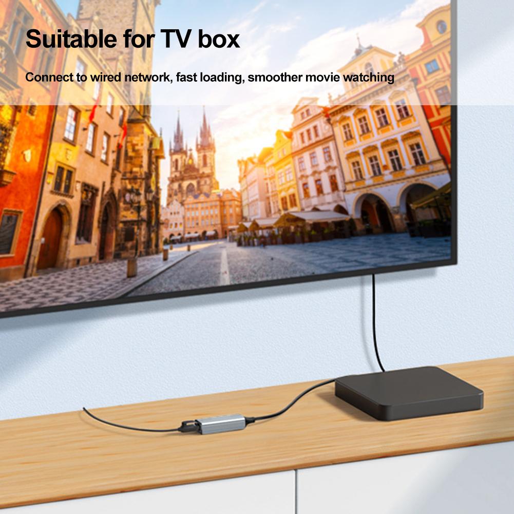 Адаптер Ethernet USB Type C 1000/100 Мбит/с USB к RJ45 Lan для Xiaomi Mi Box Nintendo Switch Сетевая карта Ноутбук ПК Windows