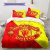 Round MUFC Rug Bedding Quilt Set Quilt Cover Pillowcase Home Decoration Birthday Gift (1 * duvet cover + 2 * pillowcase, without core)
