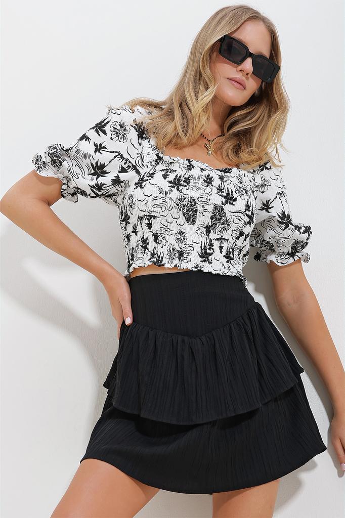 Женская блузка, новый сезон, модная темно-бежевая льняная блузка с квадратным воротником и рукавами-арбузами