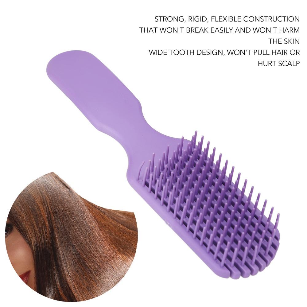 3pcs Rounded Tips Hair Detangler Comb Nine Claw Comb Massage Hair Brush Shower Use