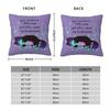 Your Existence Neon Sleepy Kitty Square Pillowcase Polyester Linen Velvet Pattern Zip Decor Pillow Case Car Cushion Cover 45X45