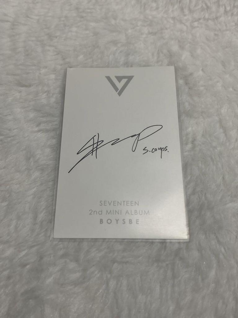 [USED] SEVENTEEN boysbe S.Coups trading card