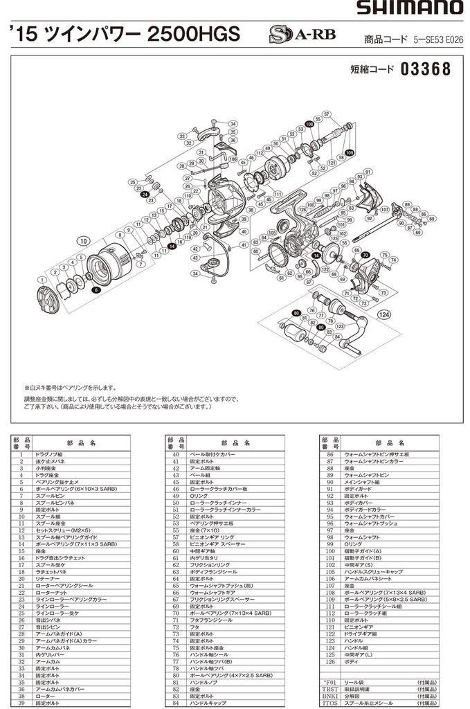 Оригинальные запчасти 15 Twin Power 2500HGS Ручка регулировки фрикциона Деталь 10GZZ №