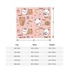 Cute Cartoon Bubu Dudu Blanket Cover  Flannel Throw Blankets Summer Air Conditioning Printed Soft Warm Bedspread