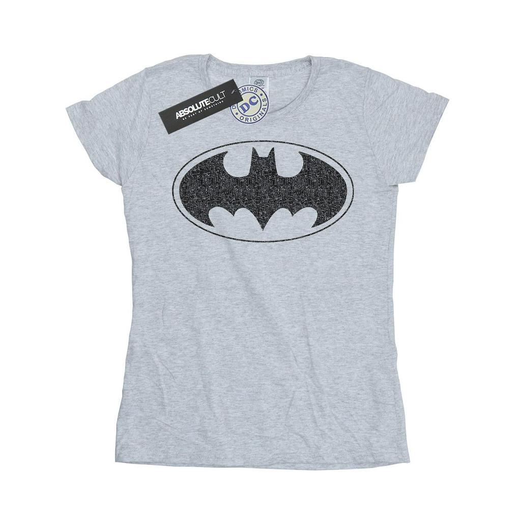 DC Comics Womens/Ladies Batman One Color Logo Cotton T-Shirt