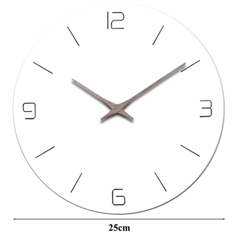 25 см круглые настенные часы модные бесшумные не тикающие на батарейках для дома гостиная спальня