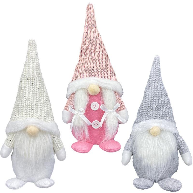 Gnome Decoration Faceless Plush Doll Christmas Desktop Ornament Xmas New Year Gift