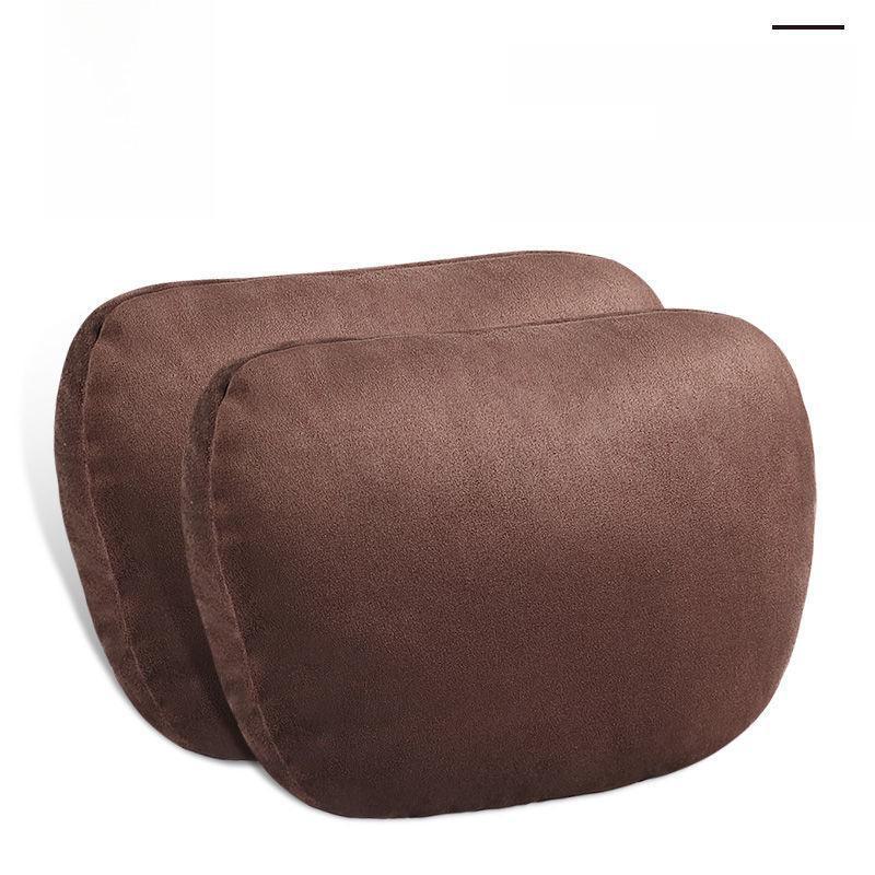 Подголовник для автомобиля, подушка для шеи, поддержка талии, замшевая подушка на спинку сиденья для Mercedes-Benz S-класса, универсальная подушка для автомобиля.