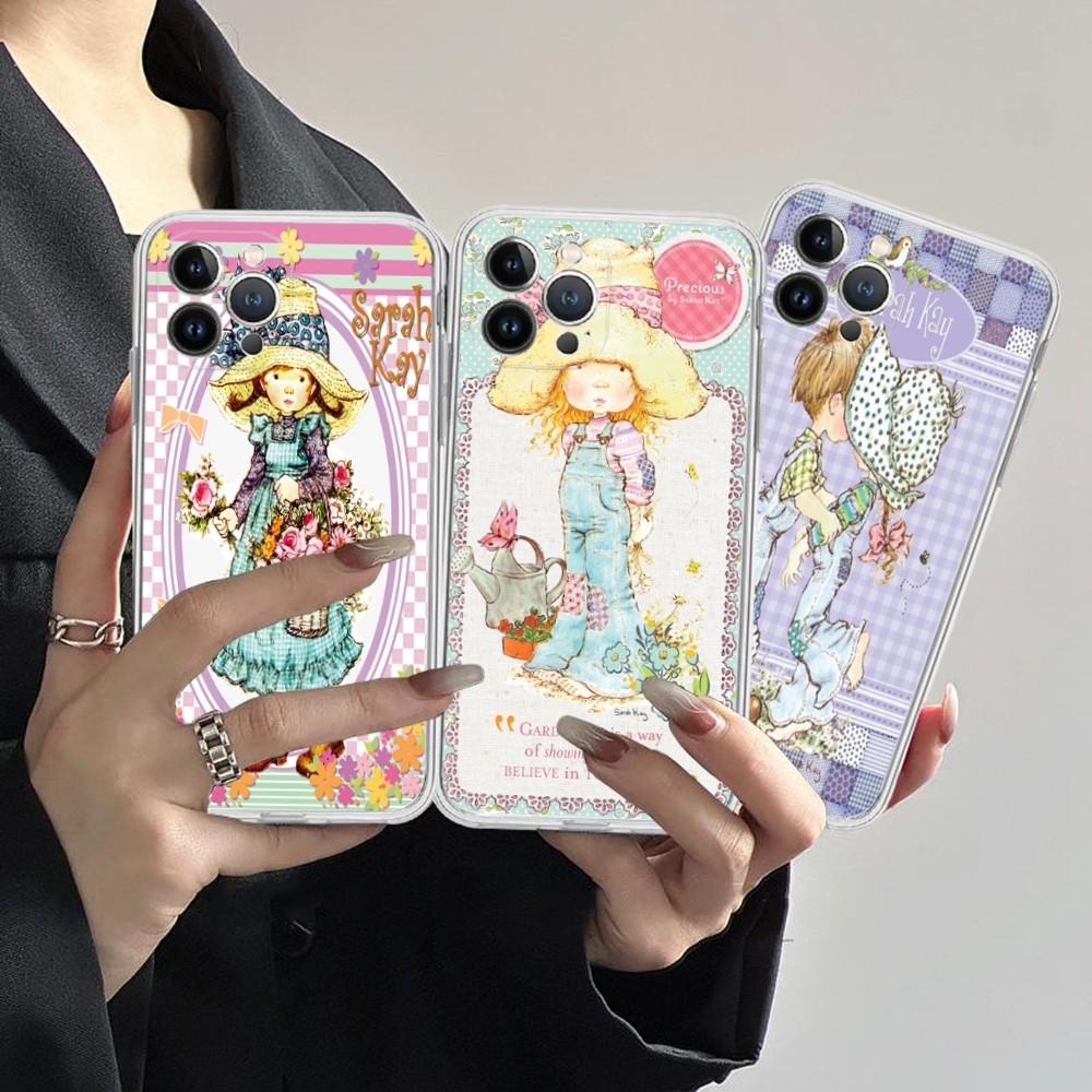 Чехол для телефона Sarah Kay Силиконовый Мягкий для iphone 16 15 14 13 12 11 Pro Mini XS MAX Plus X Чехол