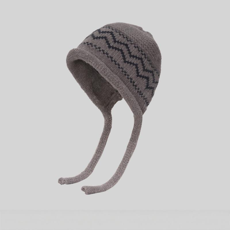 Women S Red Knit Balaclava Hat For Winter Warm Ear Protection Large Size Travel