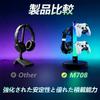 VCOM Игровой стенд Настольное хранение RGB Стенд для наушников Стенд для игровых гарнитур Вмещает 4 контроллера Питание от USB 17 режимов освещения Организация рабочего стола Черный