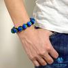 Sea drop Glowing Firefly Glass Kerama Marine 16mm Bead Glass Beads Bracelet, Glow-in-the-Dark [001bt-16-16]