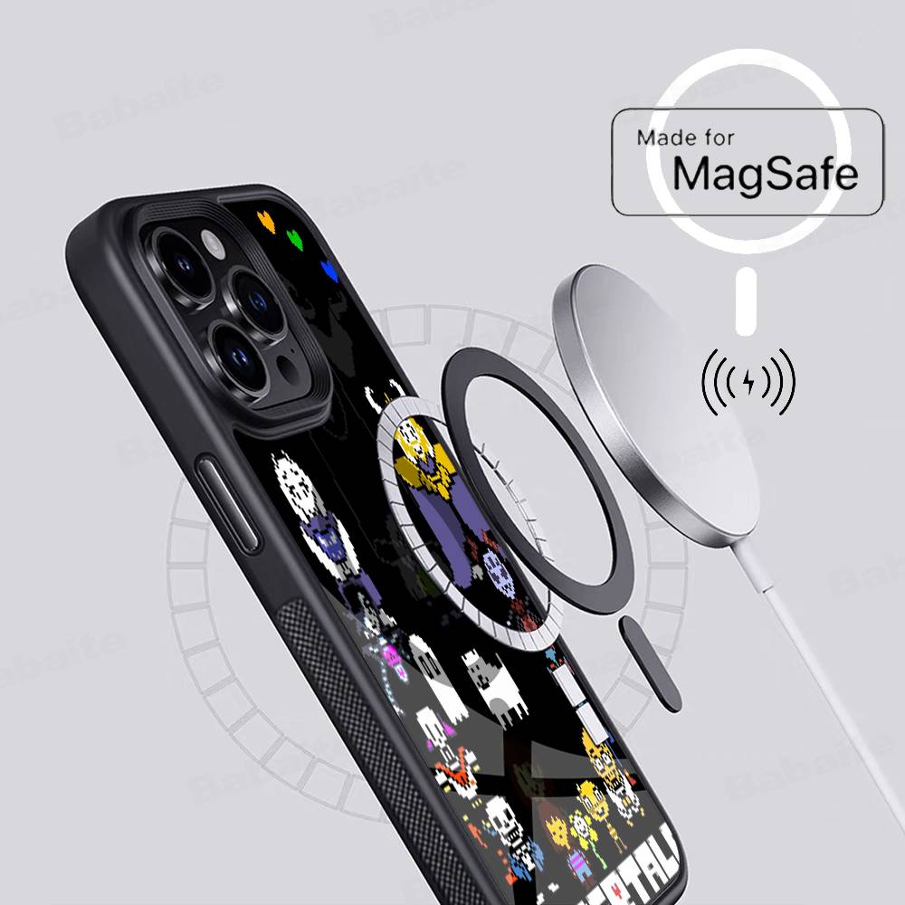 U-Undertale Для чехла телефона Для IPhone 17 Air 16 15 14 13 12 11 Pro Max Plus Ударопрочный чехол