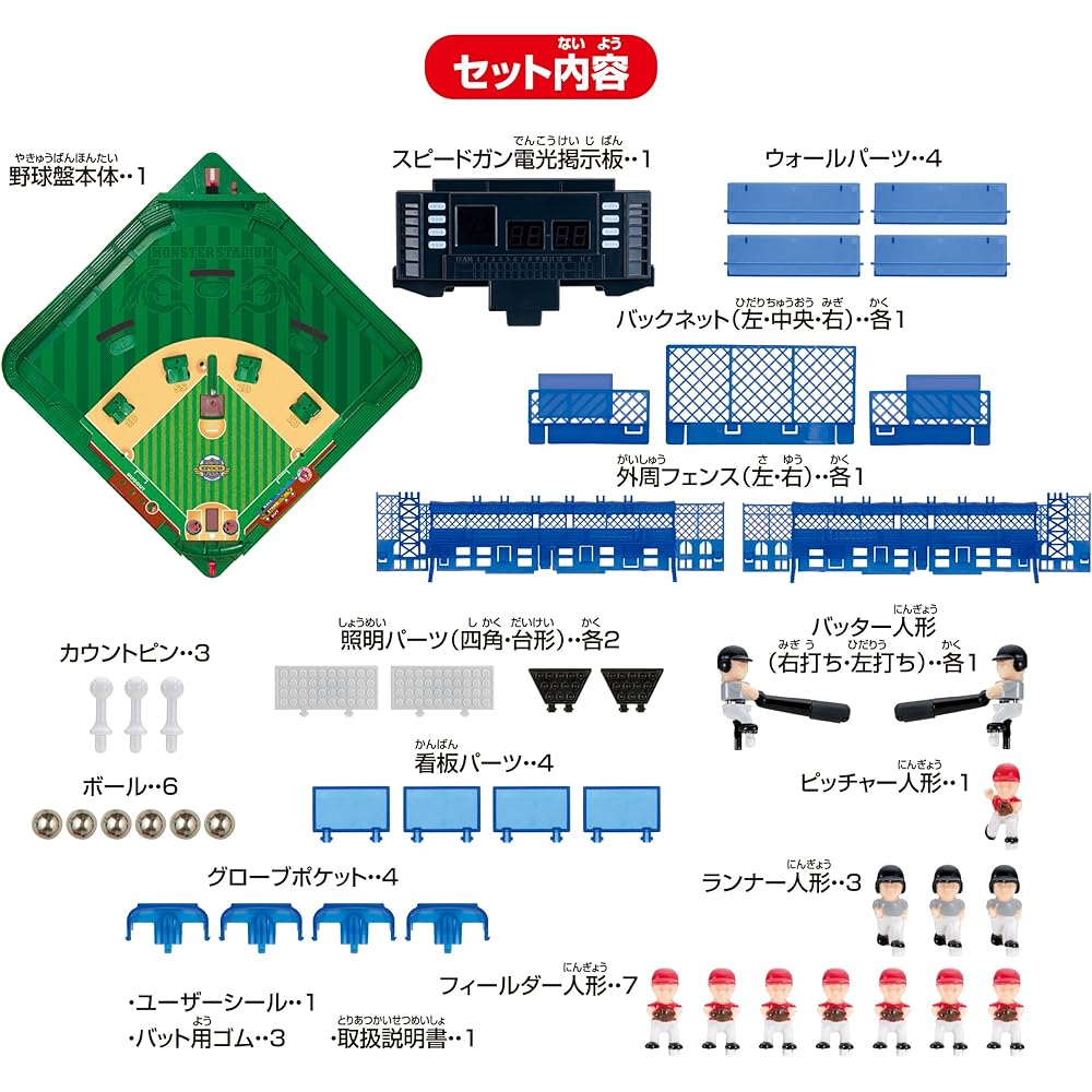 EPOCH 3D Baseball Game Monster Control ST Mark Certified Toy for Ages 5 and Up, 2 Players