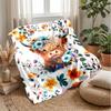 Festive Highland Cow Decoration Theme blanket Lightweight Warm Flannel Blanket Decorative Throw Blanket for Home Decoration